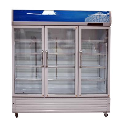 China Custom Goor Quality Glass Showcase Cabinet Upright Upright Freezer Wall Freezing Freezer for sale