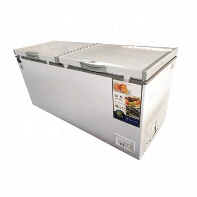 China Hotel Ocean Deep Freezer Freezer Double Door Freezer For Exports for sale