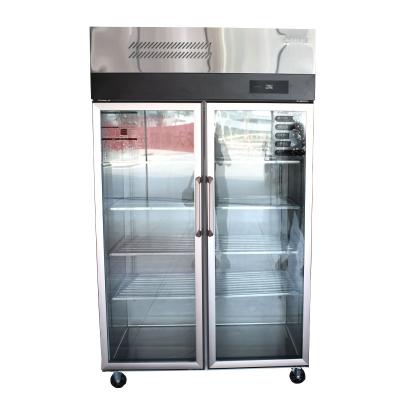 China high quality vertical 4 doors double-temperature freezer industrial upright stainless steel commercial refrigerator for sale