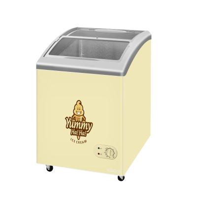 China Single-temperature Deep Freezer Commercial Freezer Ice Cream Fridge Horizontal Ice Cream Display Freezer For Ice Cream for sale