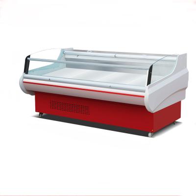 China Single-temperature Counter Circulation Meat Display Refrigerator Air-Cooled Deli Food Display Meat Cooler Display Refrigerator for sale