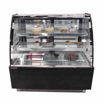 China Single-temperature Commercial Glass Display Cake Fridge Showcase For Sale for sale