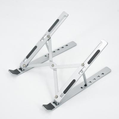 China 25.3x4.4x1.2cm 2023 Aluminum Alloy Foldable Portable Adjustable Laptop Stand for sale