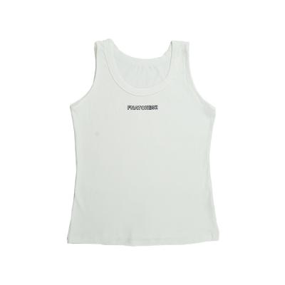 China Popular Manufacturer Women Conventional White QUICK DRY Chinese Letters Tank Camisole Tops for sale