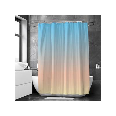 China Home Sense Sustainable Beautiful Recycle Polyester Designer Shower Curtain for sale