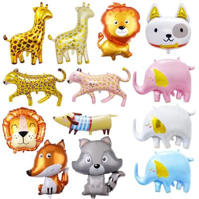 China Manufacturing Aluminum Film Round Mylar Cartoon Globos Kids Toys Animal Helium Foil Balloon Animals Balloons for sale