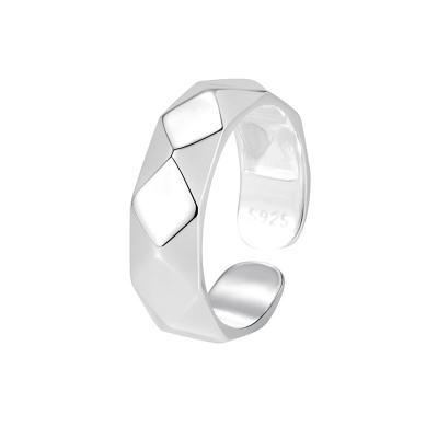 China INS S925 Chestnut Ring CLASSIC Pure Silver Geometry Female Soft Small Ring Bid A Minimalist Design Wind Openings for sale