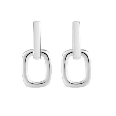 China S925 Sterling Silver Temperament Cool Wind Double Ins Ring Detachable Versatile Earrings Small Fashion Casual/Sporty Earrings for sale