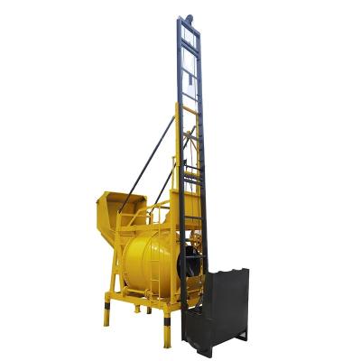 China Construction Material Stores Diesel Concrete Mixer With Diesel Engine With Lift Ladder And For Best Price Discharge Capacity 350L for sale