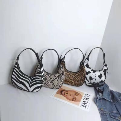 China 2021 Fashion New Arrivals Zebra Leopard Print Ladies Launch Armpit Lady Shoulder Bag Purses Ladies Handbags for sale