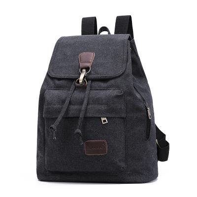 China Casual Travel Waterproof Students To Increase Travel Camping Backpack Mochila Masculina Canvas Retro Stroll Men And Women Bags for sale