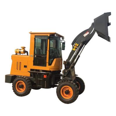 China Building Material Shops Hot Selling 1.5 Ton Smallest Mini Loader Front Wheel Wheel Loaders For Sale for sale