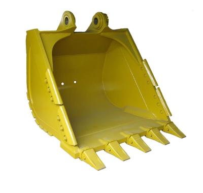 China Farms Durable High Quality Yellow Mini Wheel Excavator Digging Teeth Bucket For Sale for sale