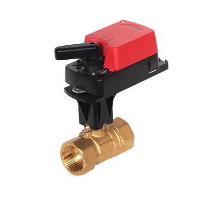 China Modern Two Way Electric Trackball Valve With Damper Actuator DN15 for sale