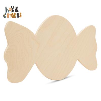 China Europe DIY Wooden Painting Toy Opens Candy Cutout for sale