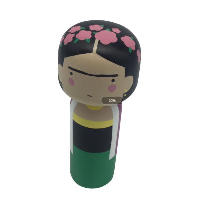 China Japan Kokeshi Dolls Unfinished Wooden Dolls Wooden Peg Doll for sale