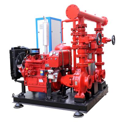 China Commercial Buildings EDJ Cooled Fire Hose Reel Fire Fighting Pump Pumps Packaged Set for sale