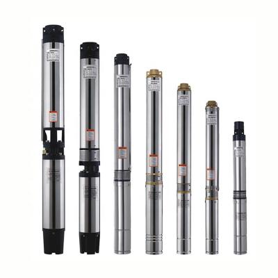 China Buildings High Efficiency Hp 0.5hp 0.75hp Commercial Agricultural Deep Well Pumps 0.25 2.5 Inch Submersible Water Pump for sale