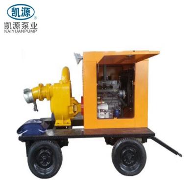 China Clean Water / Raw Water / Dirty Water KYBC Movable Diesel Engine Driven Water Pump With Truck For Agriculture Irrigation for sale