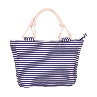 China Custom Eco-friendly Bars Full Printing Canvas Beach Tote Bags Women Handbags With Cotton Rope Handles for sale