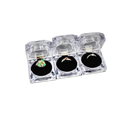 China Ornament Packaging Box Custom Transparent Jewelry Box Ring Storage Display Jewelry Acrylic Box for sale