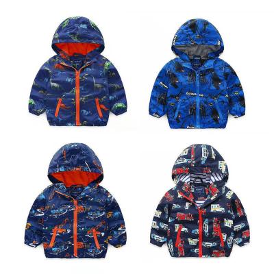 China Wholesale Bomber Jacket Kids Coats Spring And Autumn Long Sleeves Cartoon Printed Children Boys Cartoon Coats Jacket for sale