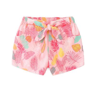 China Wholesale Casual Kids Girl Shorts Pants Floral Print Bermuda Shorts Patterned Shorts for sale