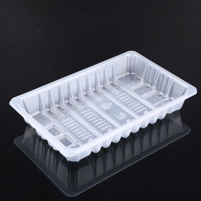 China Recyclable Take Away Fruit Vegetable Food Plastic Tray PP Tray For Supermarket for sale