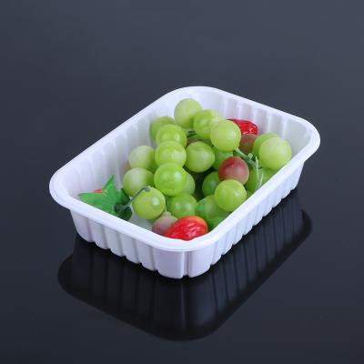 China Biodegradable Biodegradable Vegetable Fruit Tray Disposable Pla Food Tray for sale