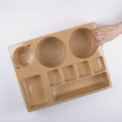 China Disposable Inner Layer Recyclable Food Plastic Packaging Cake Tray Blister Pet Accept for sale