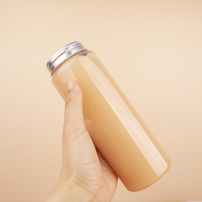 China Wholesale 550ml Food Grade Empty Plastic Household Products Milk Tea Drinking Bottles for sale