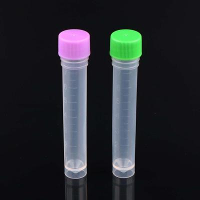 China 8ml Recyclable Long Plastic Lab Centrifuge Plastic Transport Media Tube for sale