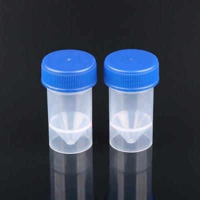 China Recyclable 20ml Shortened Plastic Test Vial Conical Centrifuge Transport Tube for sale