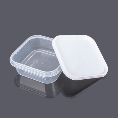 China 350ml Leak Proof Microwavable PP Disposable Plastic Bento Lunch Box for sale