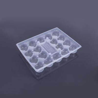 China Food Grade PP Disposable Plastic Food Packaging Frozen Tray For Dumplings for sale