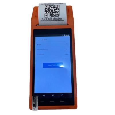 China SDK 5.5 inch display 3G android printer android wcdma receipt printer handheld pos with 58mm thermal printer for sale