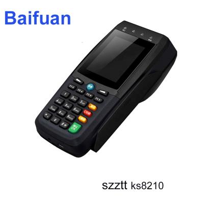 China GPRS POS Szzt KS8210 POS Terminal with EMV Card Reader MSR NFC Card Reader 192MB Thermal Printer for sale