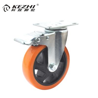 China PIVOT Hotsale M13 PU/PVC Medium Duty Adjustable Industrial Caster for sale