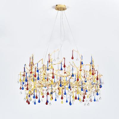 China Modern Hot New Products Home Lighting Luxury Brass Crystal Chandelier For Living Room for sale