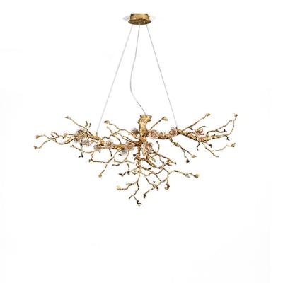 China Hot Sale Modern Decoration Copper Tree Branch Chandelier Modern Luxury Chandelier Lighting for sale