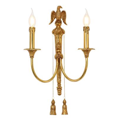 China - Chinese Brass Or Copper Handmade French Classic Wall Lamp Wholesale Wall Lamp Supplier for sale