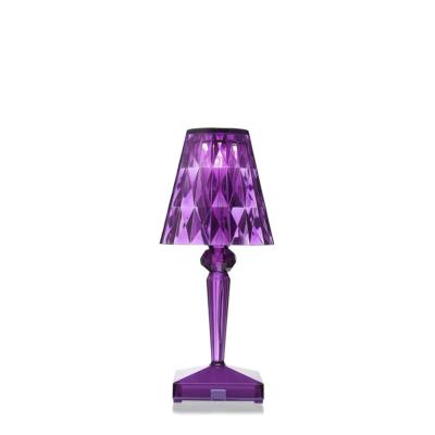 China Adjustable Crystal Table Light Rechargeable Modern Wholesale Modern Night Touch Table Lamp for sale