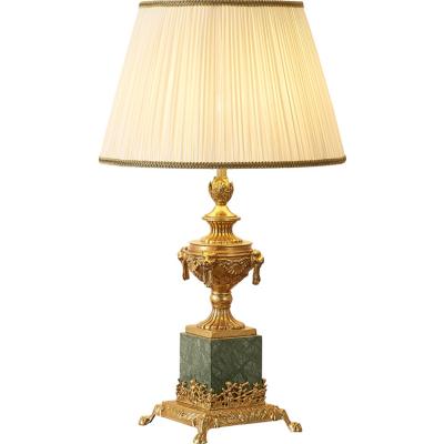 China Modern Chinese Manufacturer High Quality French Style Crystal Table Lamp For Living Copper Room for sale