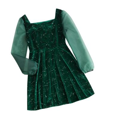 China ZAFUL Anti-Static Organza Panel Stars Velvet Rocket Dresses For Women Party Dresses for sale