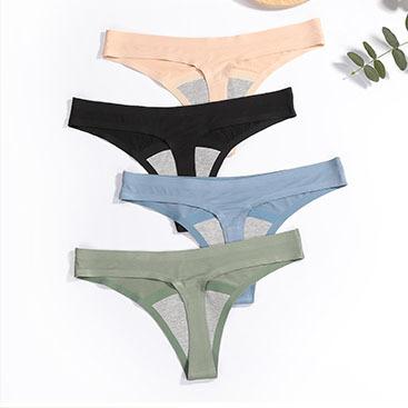 China Custom Antibacterial 3 Layer Menstrual Women Period Leak Proof Menstrual Period Underwear Bamboo Thong Panties for sale