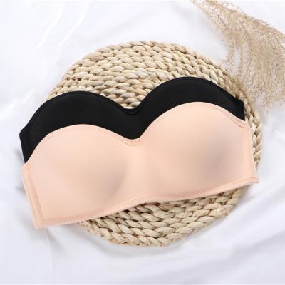 China Invisible Pump Women Bralette 1/2 Cup Non Slip Party Female Seamless Wedding Sexy Strapless Bras for sale