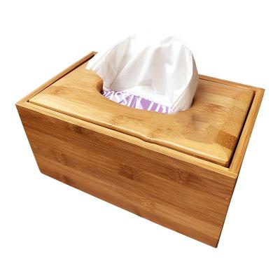 China Modern Eco-friendly Bamboo Cloth Organizer Desktop Storage Box For Office Bedroom for sale