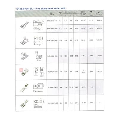 China 05-312 rubber series brass/soft male/female terminal/automatic circuit connection lock latch metal terminal for sale