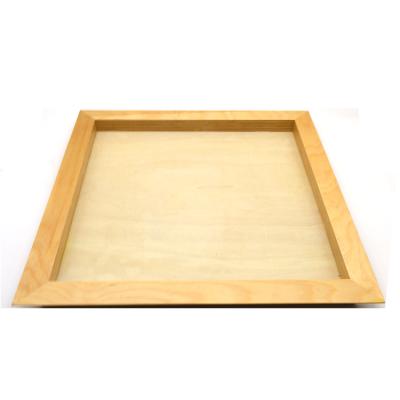 China Home Customized Birch Fruit Slice Wine High Quality Square Plywood Serving Tray for sale