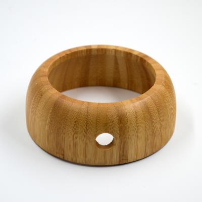 China Modern Manufacturer Customized Round Bamboo And Wood Shade Customized Wooden Parts for sale